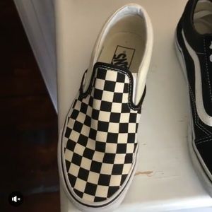 Checkerboard vans size 6.5